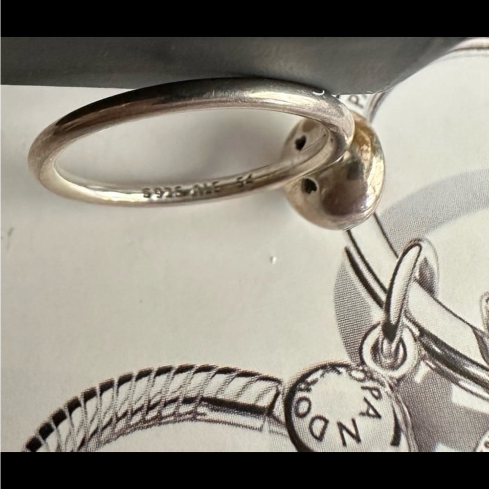 PANDORA COSMIC STARS DROP RING NEW 54 - Picture 4 of 6